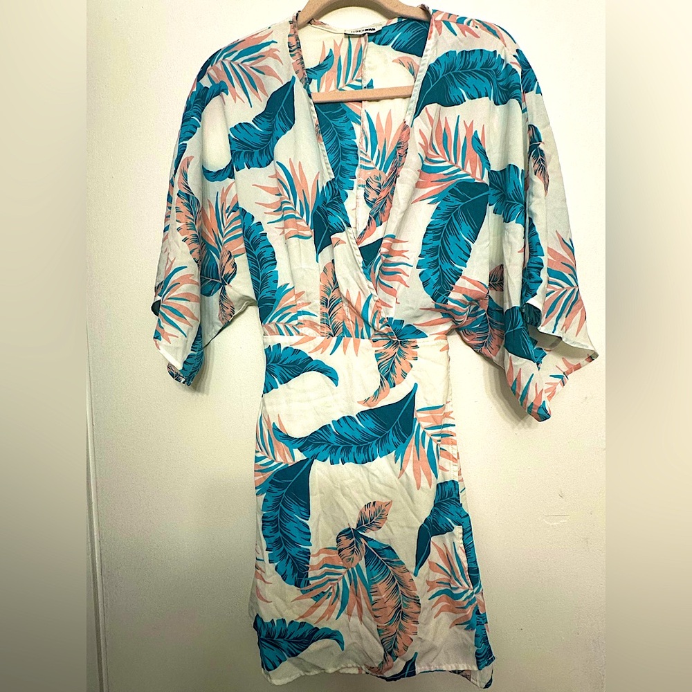 Kimono Sleeve Wrap Dress